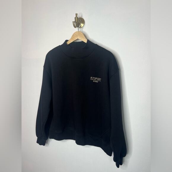 PrettyLittleThing PLT Sport Black Crew/Mock Neck Pullover - Picture 2 of 4